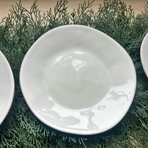 Marin White Stoneware Salad Plates (4)
